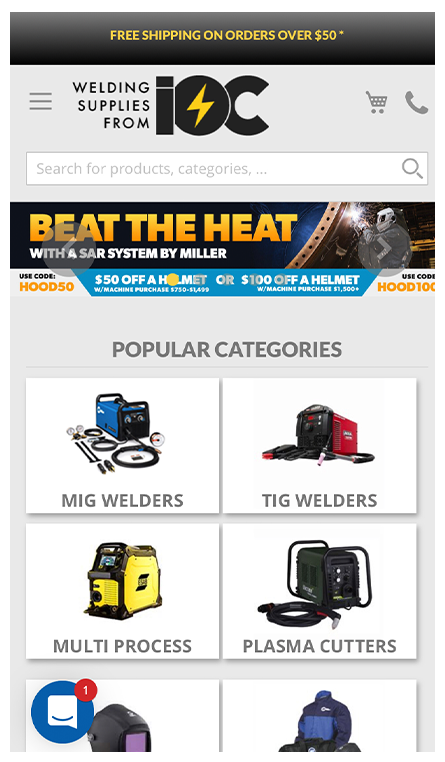 Welding Supplies from IOC's mobile image